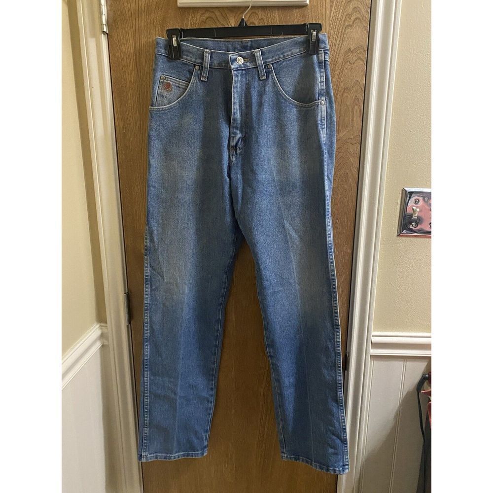Twenty X Mens 32 x 34 Style 22 Relaxed Fit Faded Straight Leg Denim Blue Jeans